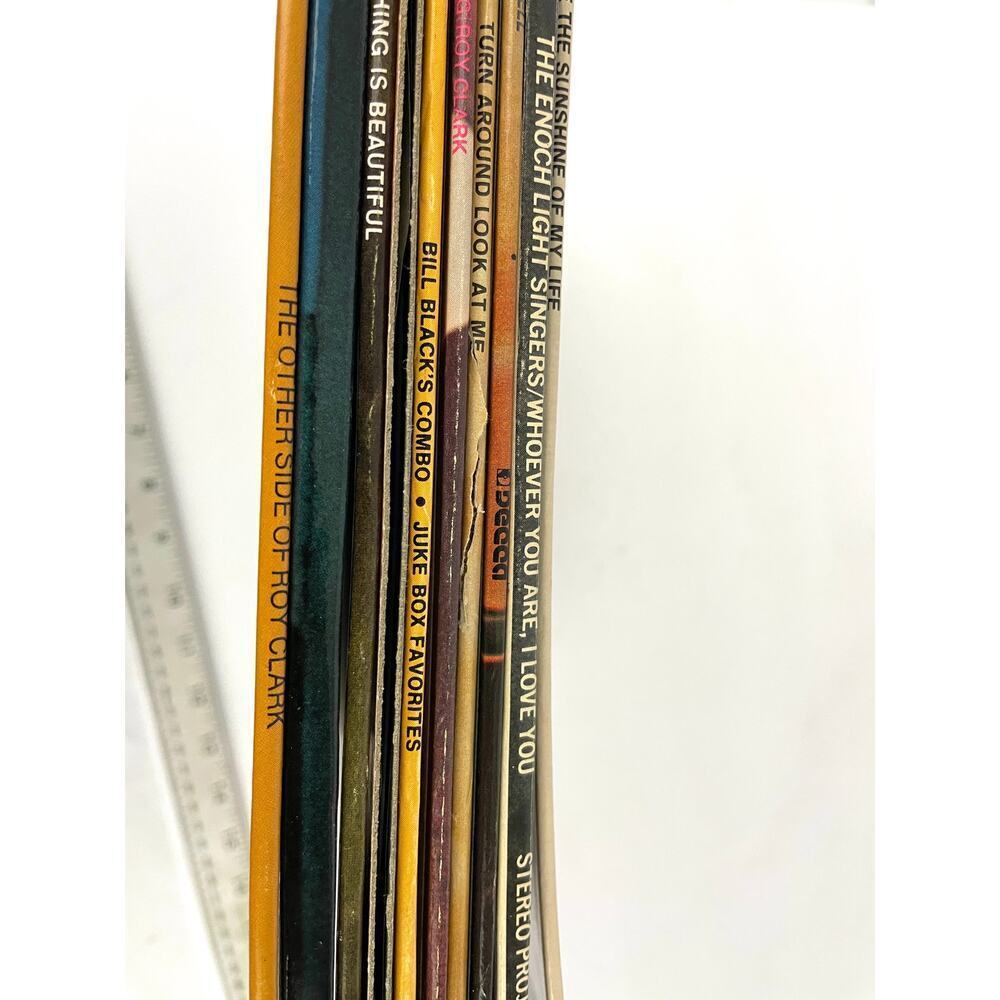 VTG Lot of 10 Vinyl Records LP 60s 70s Conniff Clark Bill Black Jukebox - Picture 8 of 9